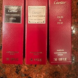 Cartier sample perfumes (3 of them)